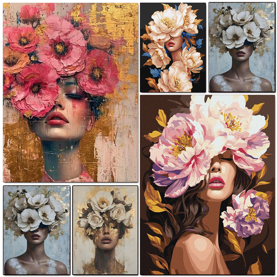 Photo Mosaic Print - Diamond Painting Beauty Girl Diamond Art