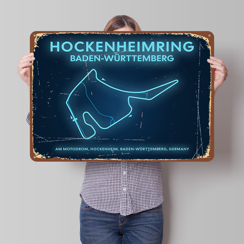 Hockenheimring Circuit Neon Ma - Custom Map Poster recensie en prijs