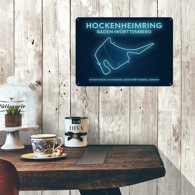 Hockenheimring Circuit Neon Ma - Custom Map Poster recensie en prijs