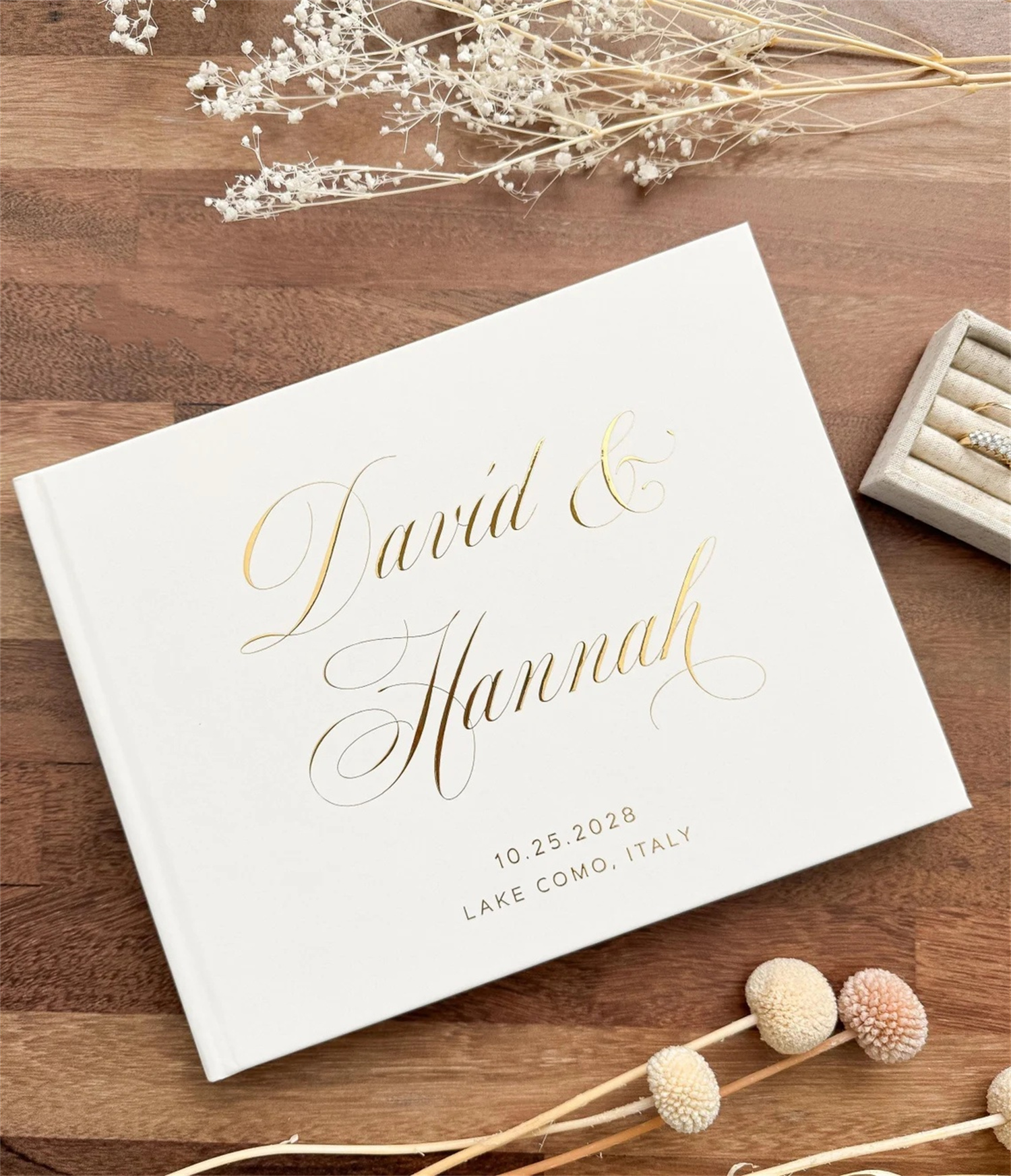 Rustic Floral Wedding Guestboo - Custom Photo Book recensie en prijs