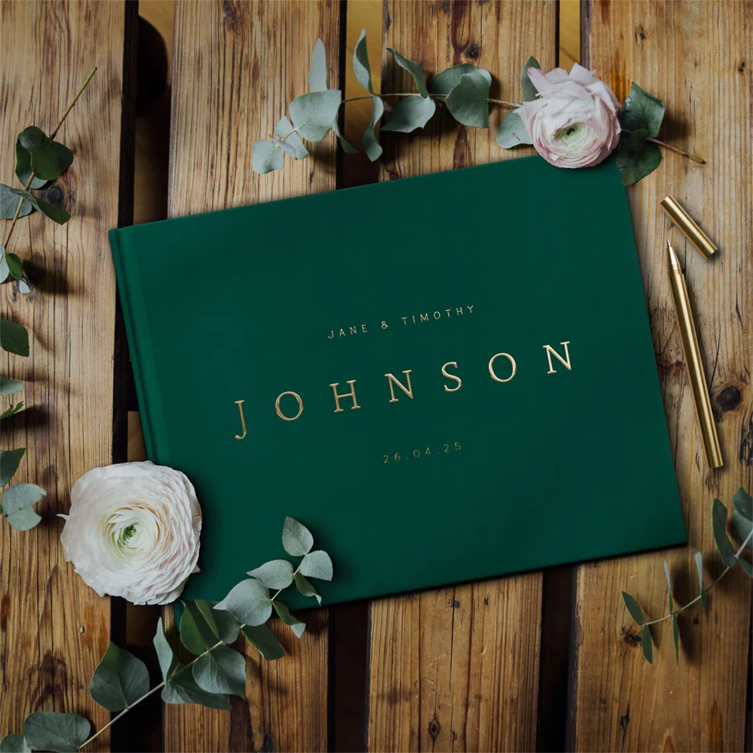 Rustic Floral Wedding Guestboo - Custom Photo Book recensie en prijs