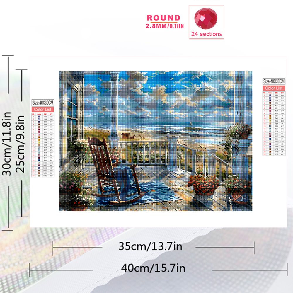 1PC frameless  Full Square Rou - Photo Mosaic Print recensie en prijs