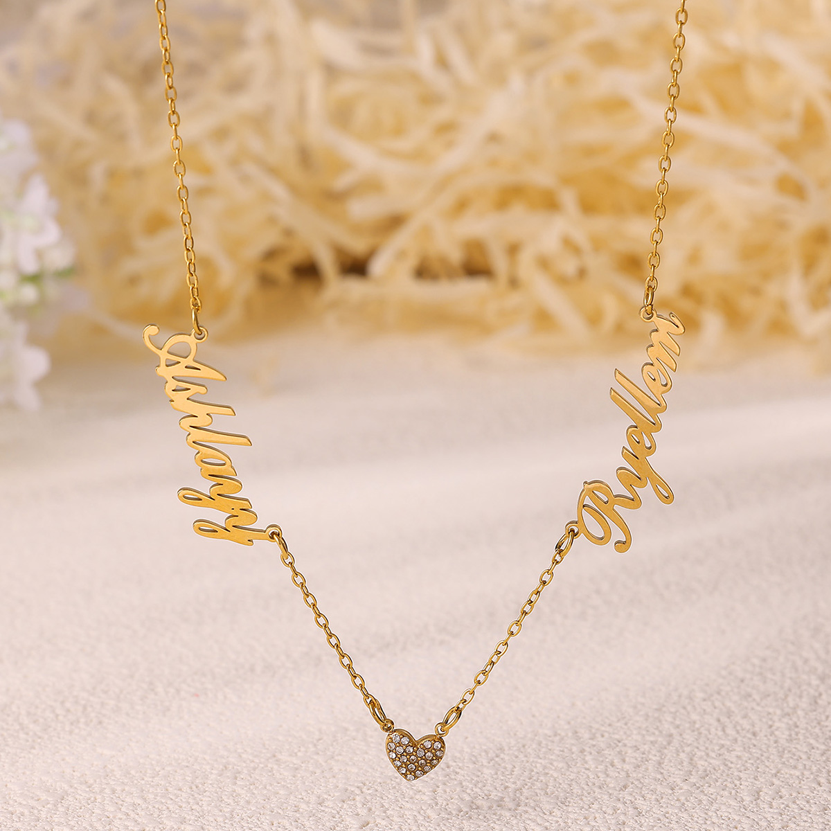 Custom Two Name Necklace For W - Name Necklace Custom recensie en prijs