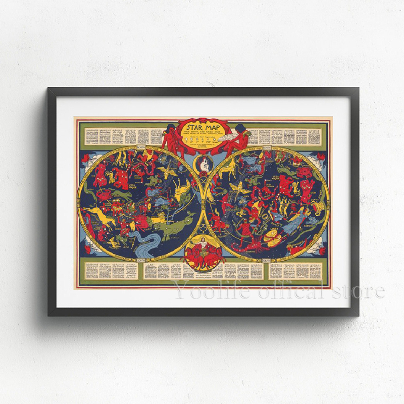 1pc Celestial Planisphere Map  - Custom Star Map recensie en prijs