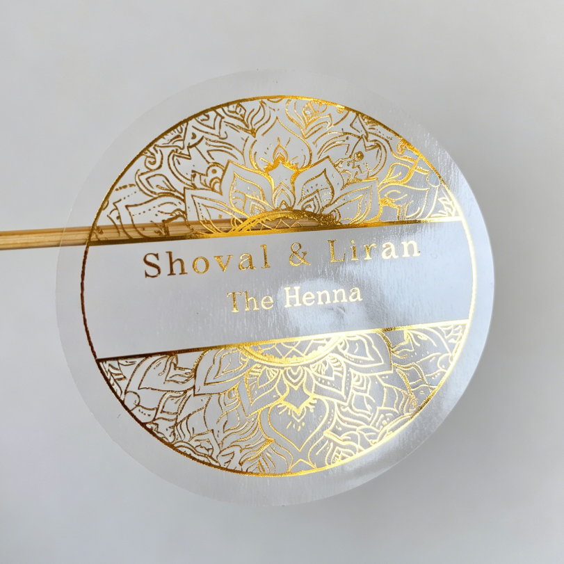 Custom henna day candle sticke - Personalised Candle Label recensie en prijs