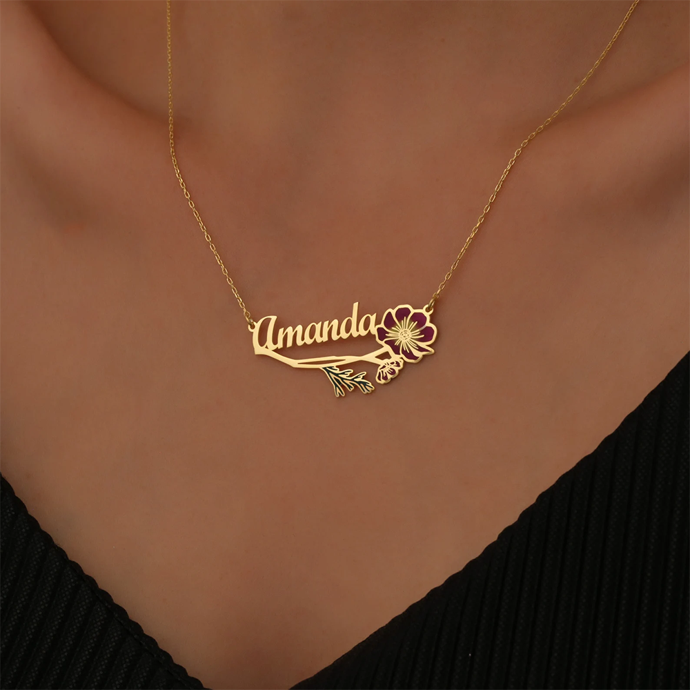 Personalized Colorfuls Birth F - Name Necklace Custom recensie en prijs