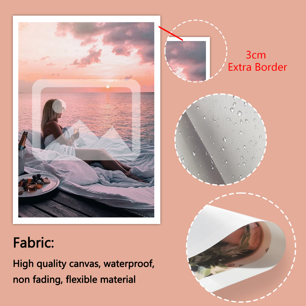 1 customized photo canvas, opt - Engraved Wood Frame recensie en prijs
