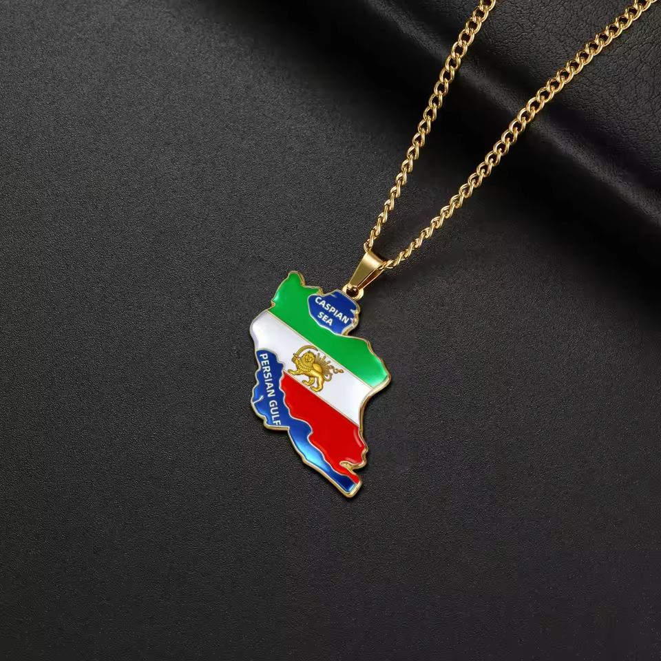 Lucktune Iran Map Pendant Neck - Custom Star Map recensie en prijs