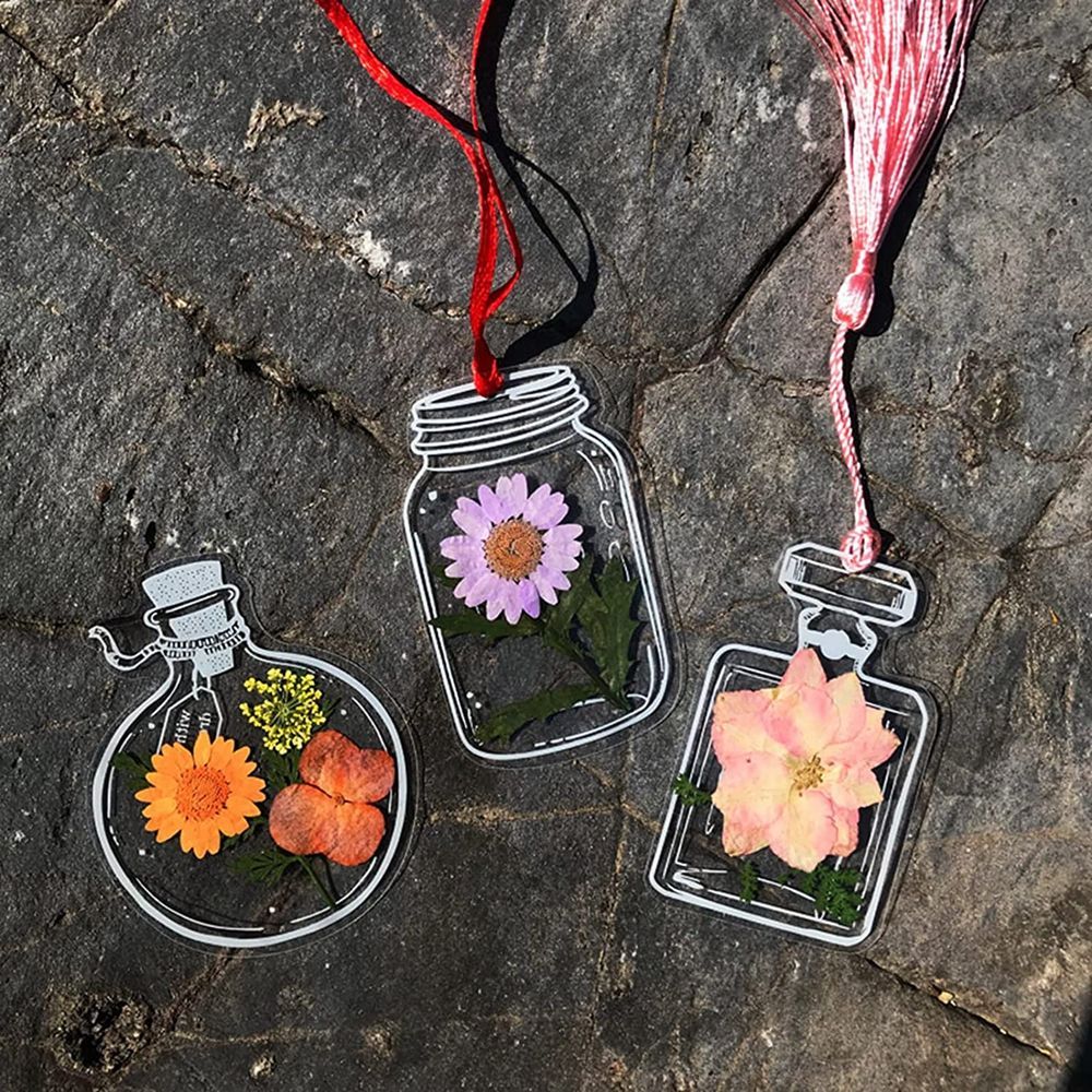 30Pcs Handmade DIY Transparent - Dried Flower Bookmark recensie en prijs
