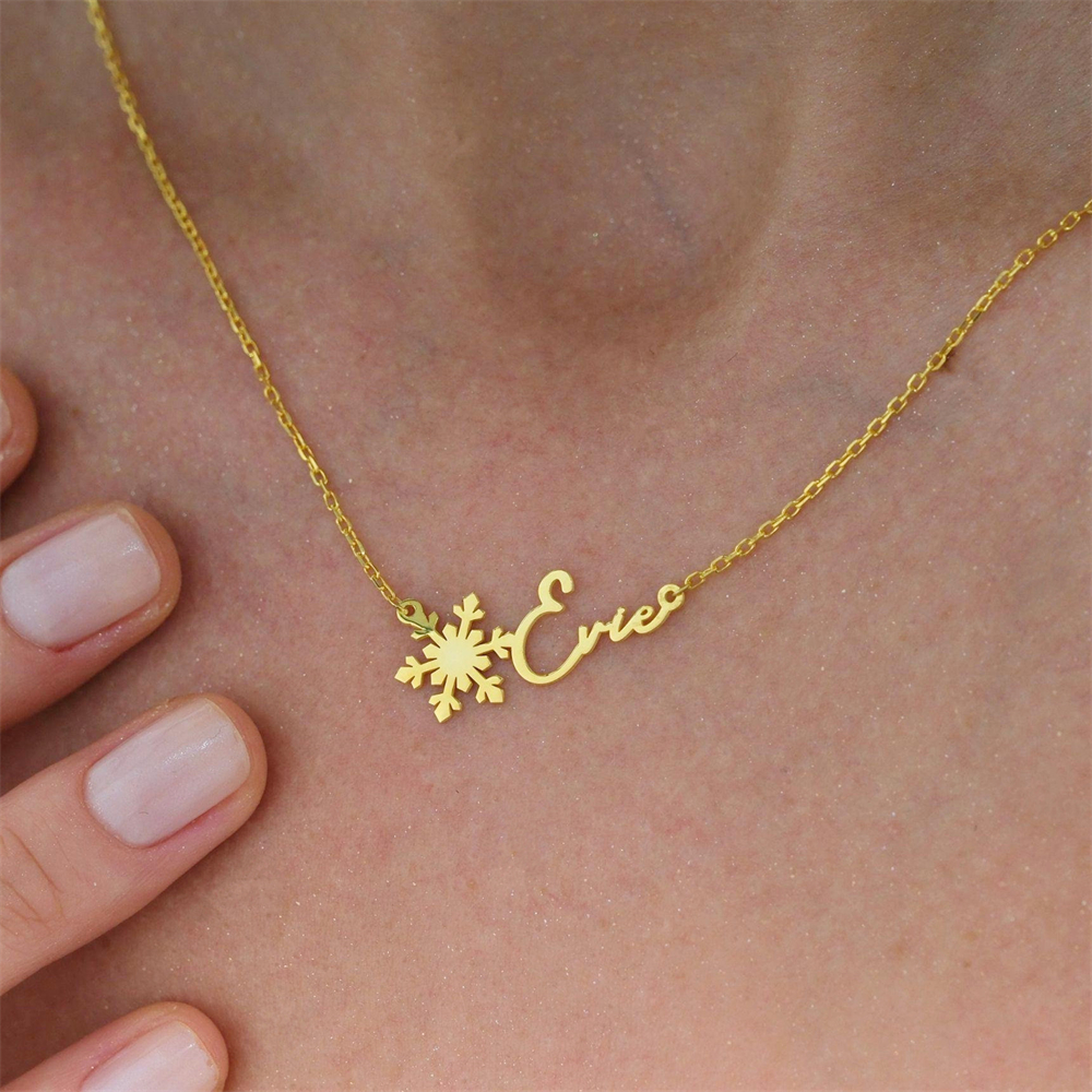 Custom Simple Name Necklace St - Birth Flower Necklace recensie en prijs