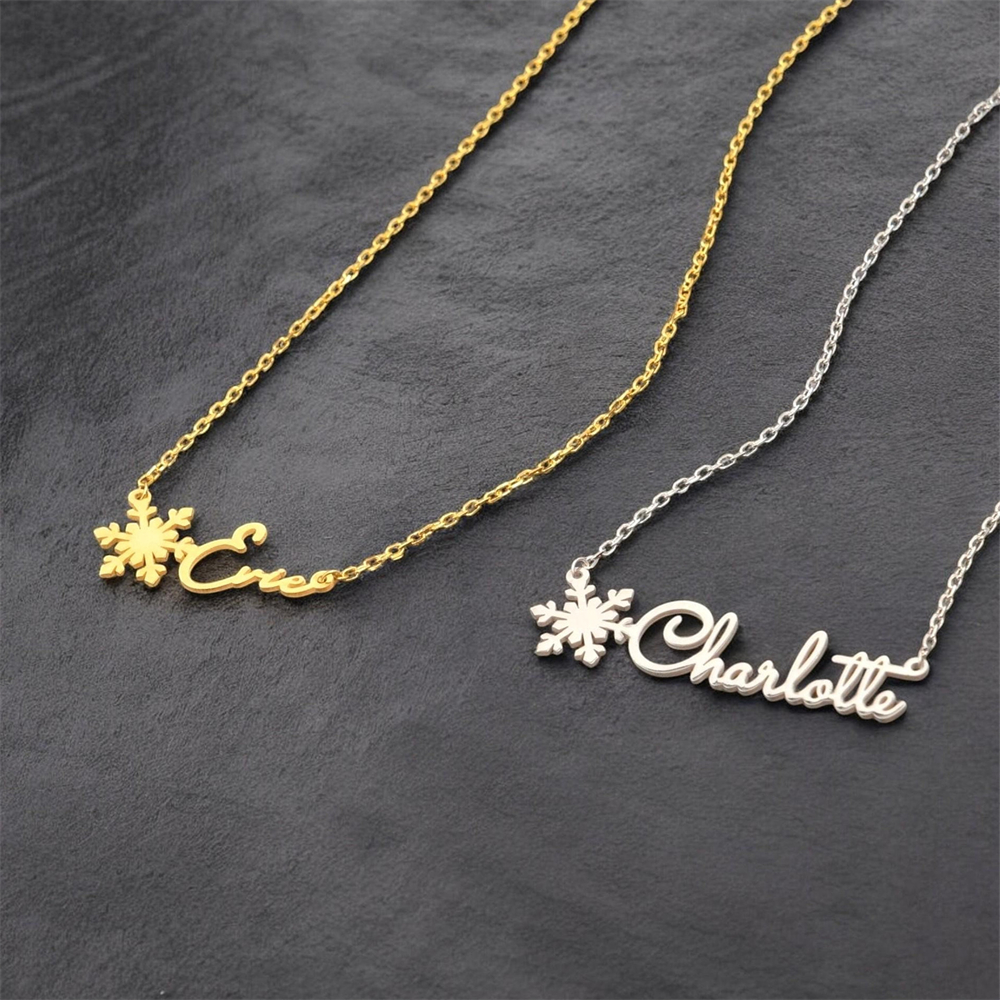 Custom Simple Name Necklace St - Birth Flower Necklace recensie en prijs