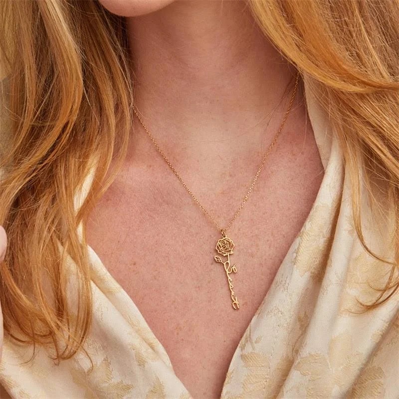 Sipuris Personalized Custom Na - Birth Flower Necklace recensie en prijs