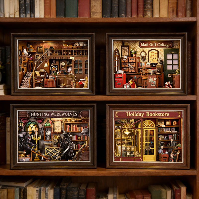 DIY 3D Wooden Book Nook Kit Mi - Engraved Wood Frame recensie en prijs