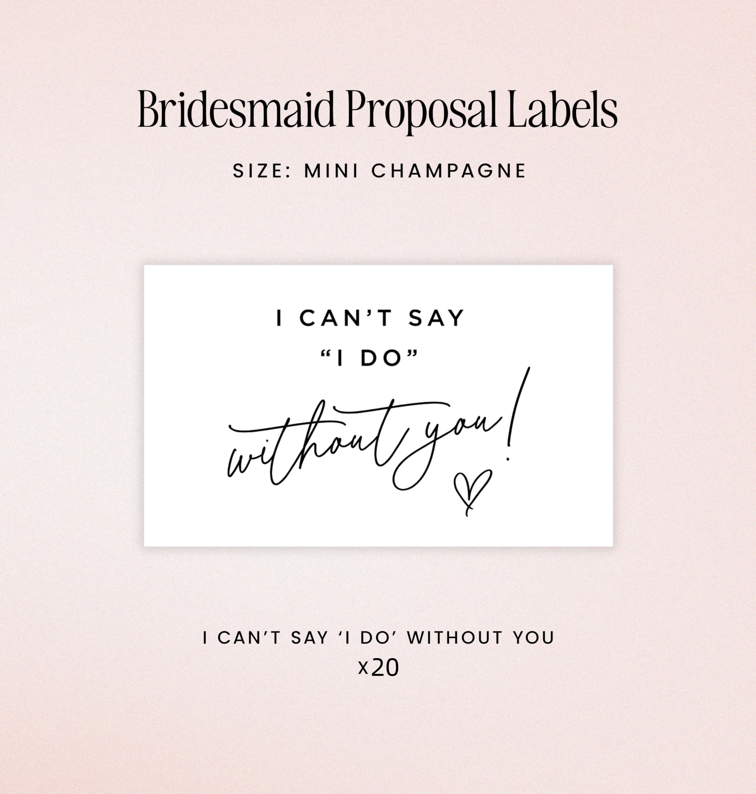 Bridesmaid Proposal Mini Champ - Personalised Candle Label recensie en prijs
