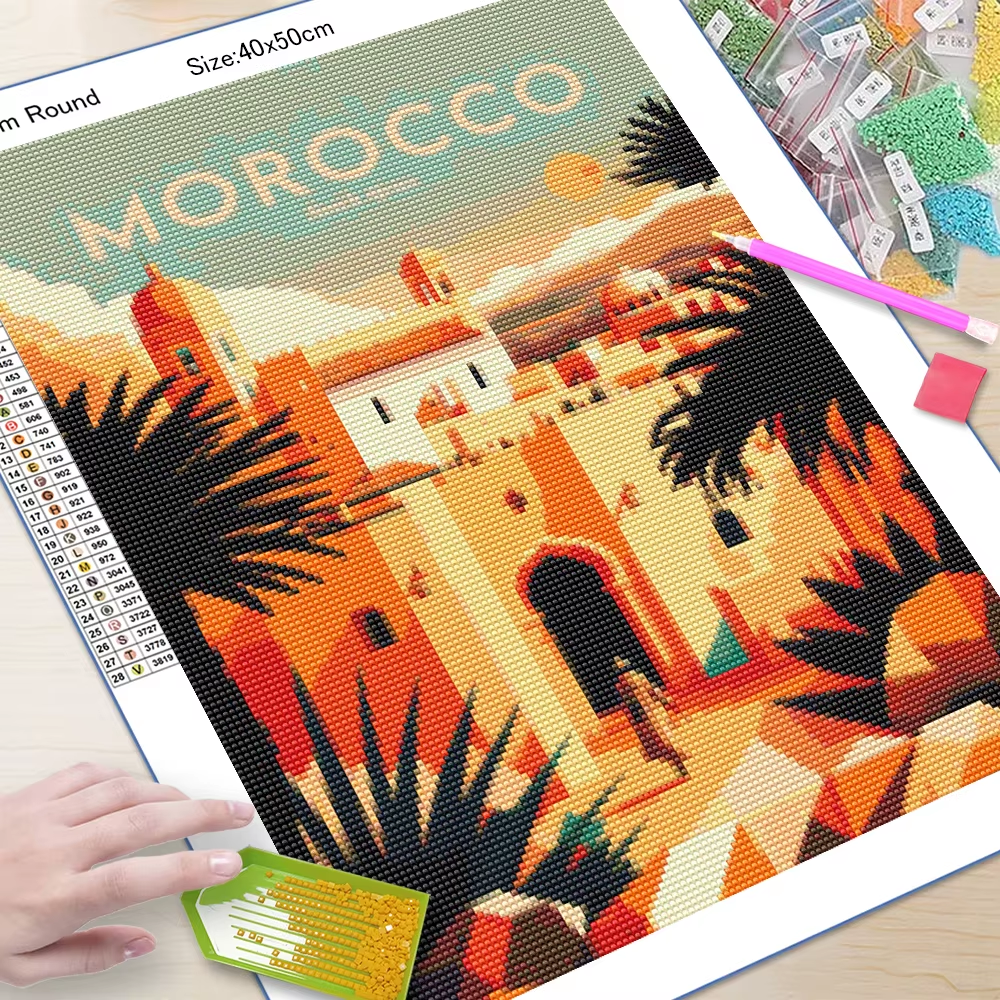 5D DIY Square&Round Diamond An - Photo Mosaic Print recensie en prijs