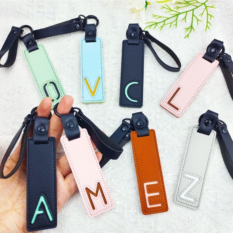 Classic Pu Leather Keychain A- - Monogram Keychain Leather recensie en prijs