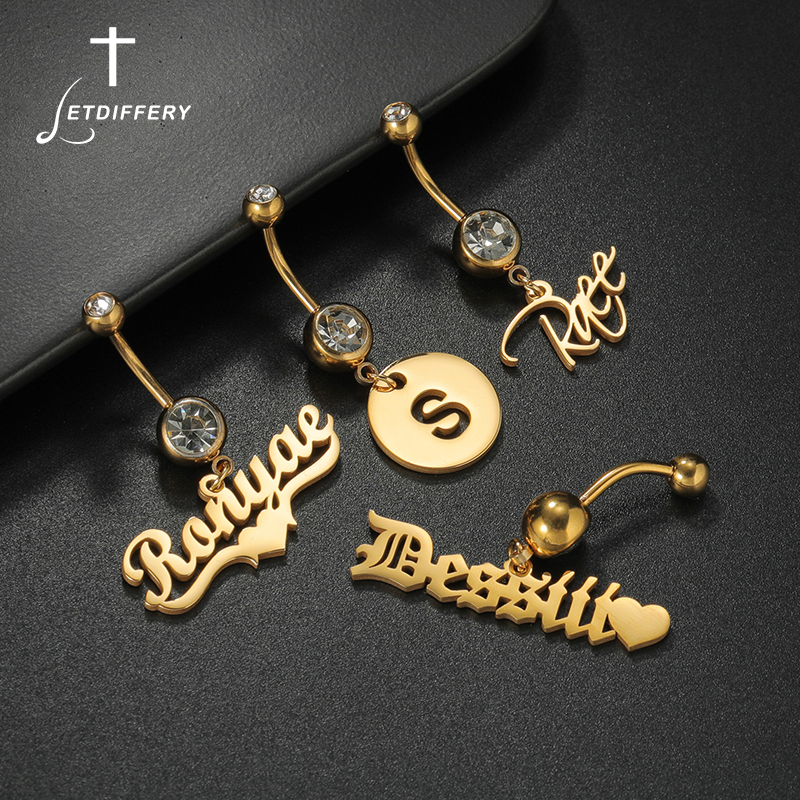 Letdiffery Custom Name Belly B - Initial Ring Custom recensie en prijs