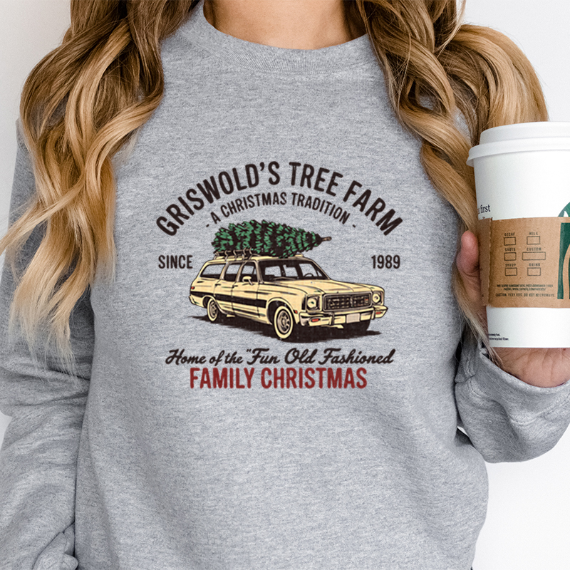 Family Christmas Tree Farm Gra - Family Tree Print recensie en prijs