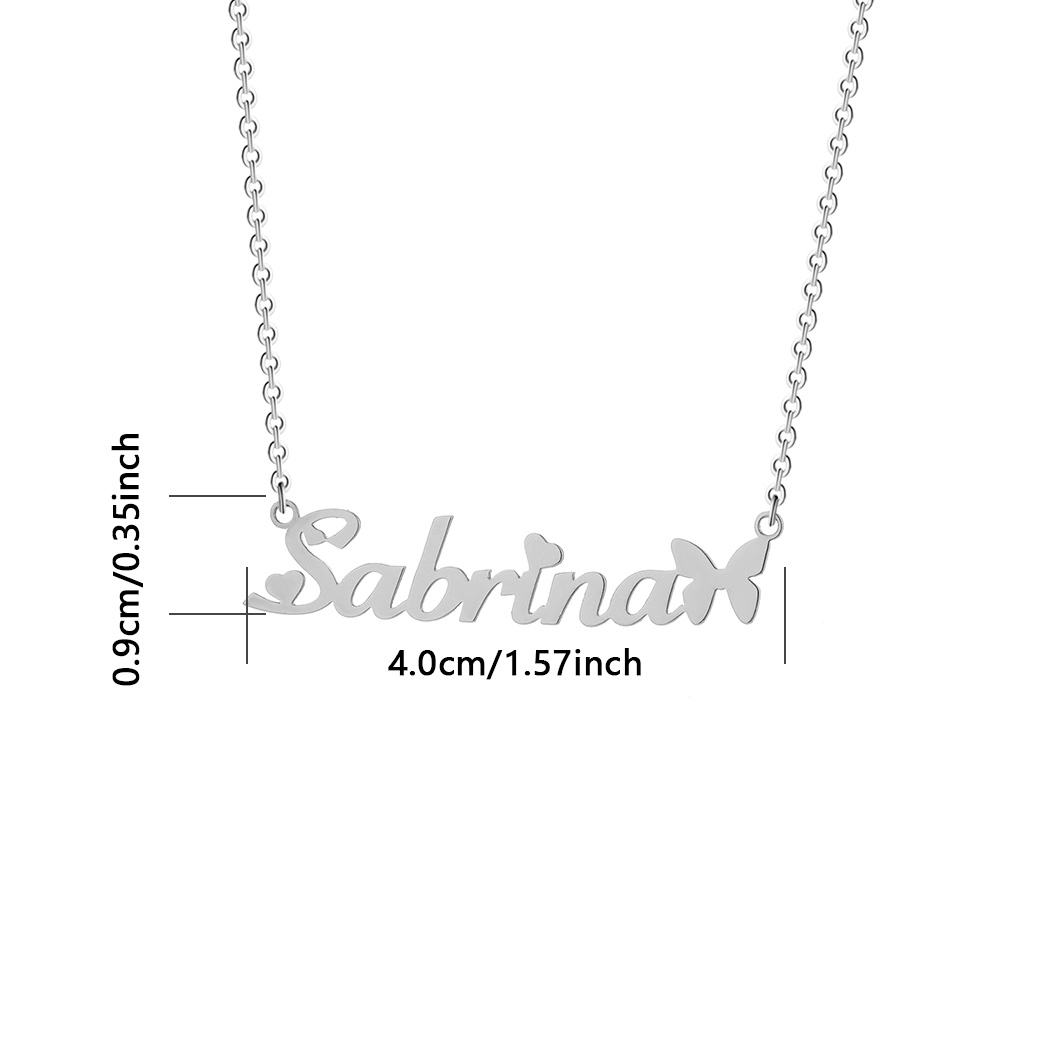 1pc Personalized Butterfly Nam - Name Necklace Custom recensie en prijs