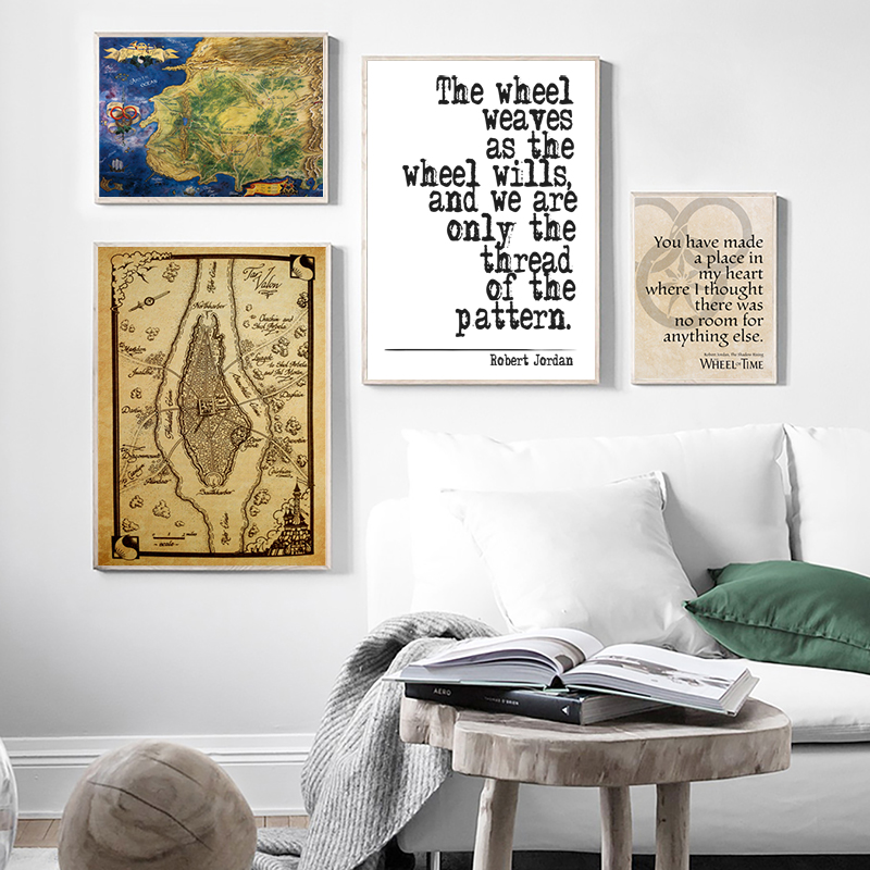 The Wheel of Time Map Poster P - Custom Star Map recensie en prijs