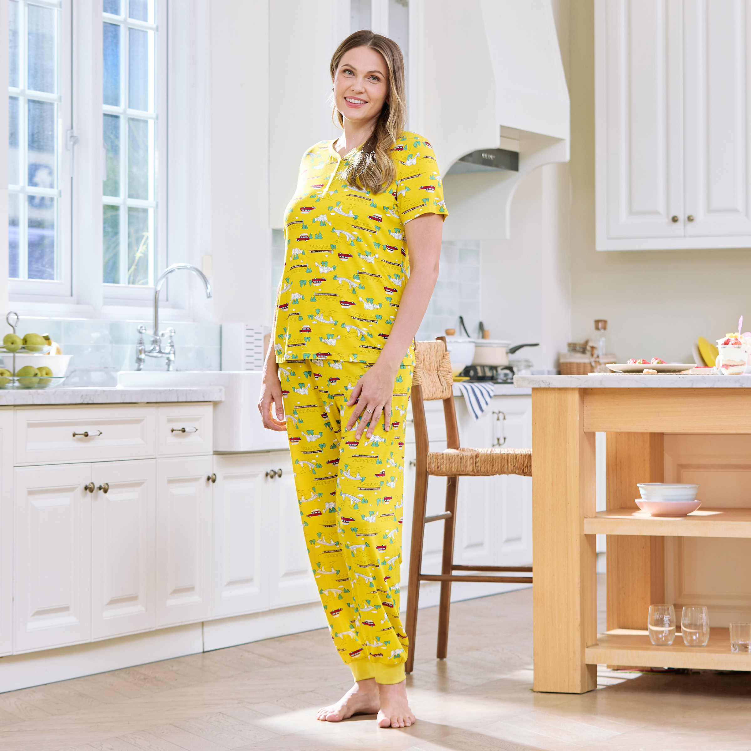 PatPat Bamboo Family Yellow PJ - Family Tree Print recensie en prijs
