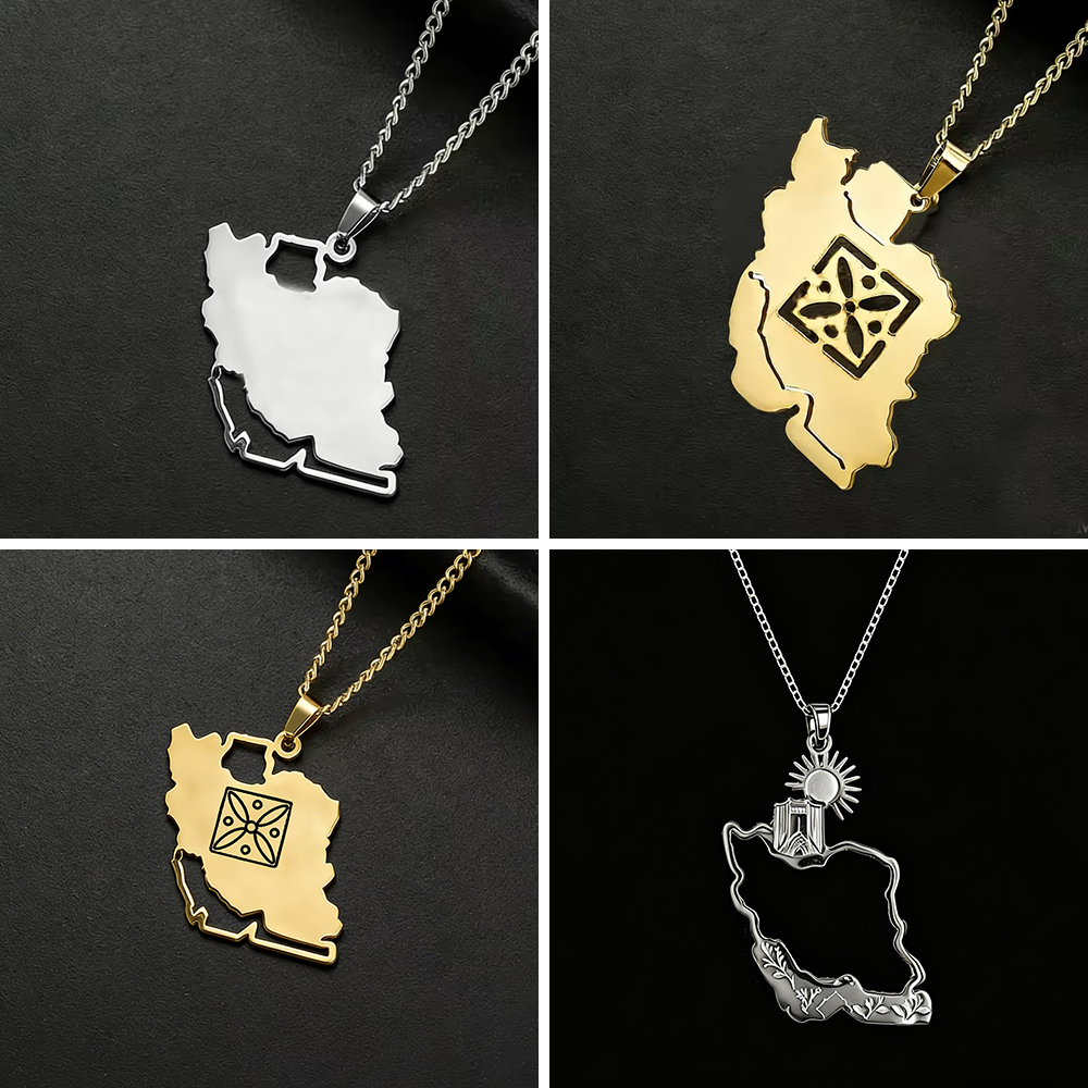 Lucktune Iran Map Pendant Neck - Custom Star Map recensie en prijs