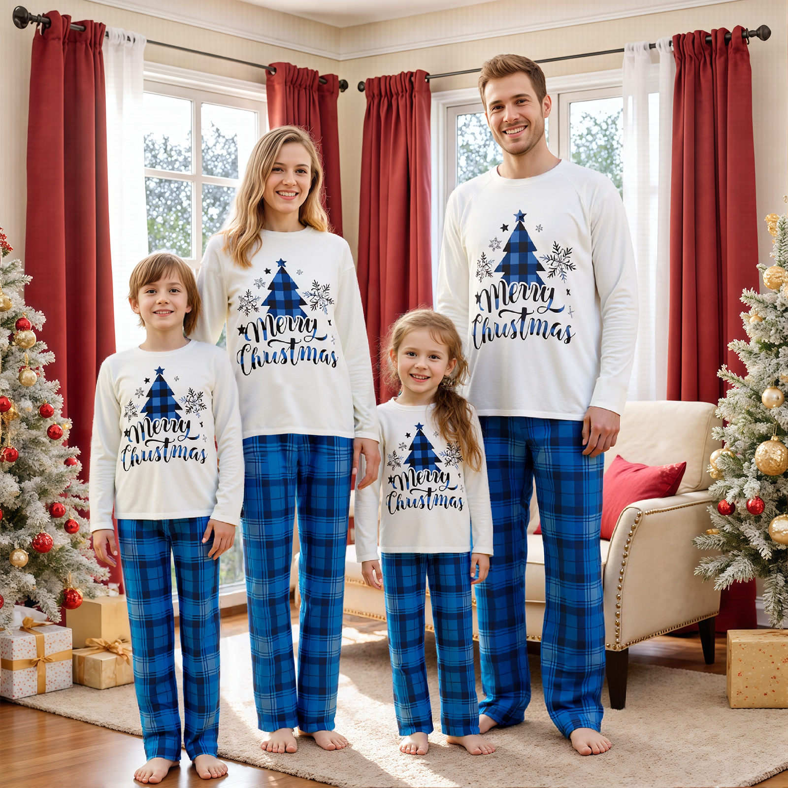 Family Matching Christmas Paja - Family Tree Print recensie en prijs