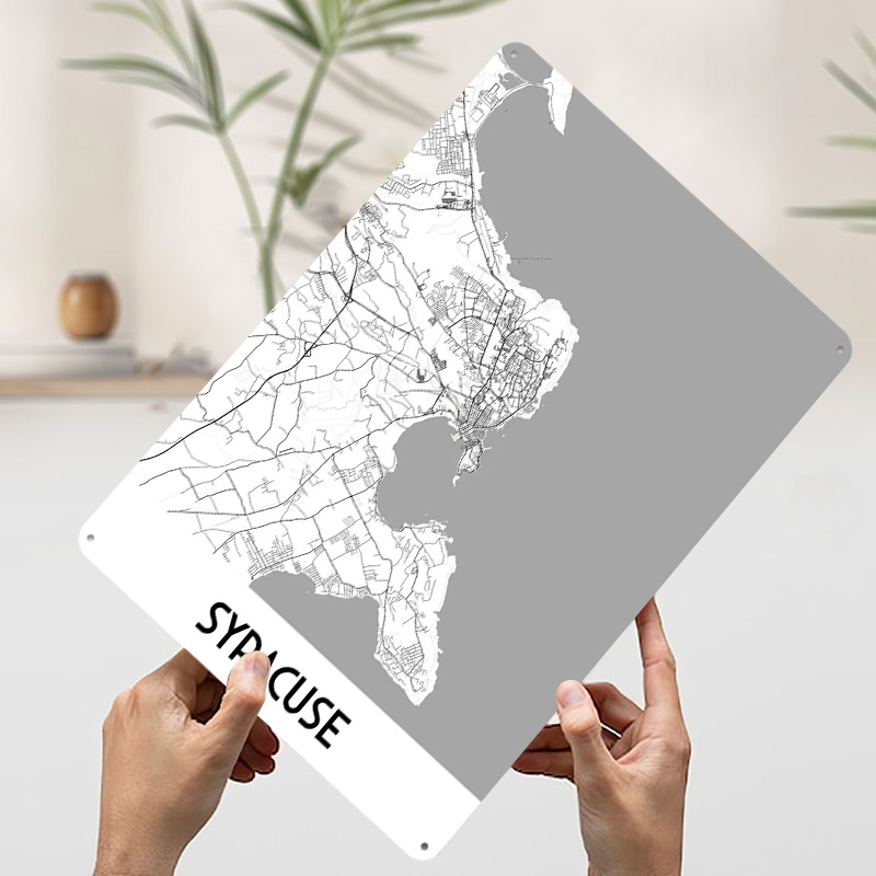 Syracuse City Map Metal Poster - Custom Map Poster recensie en prijs