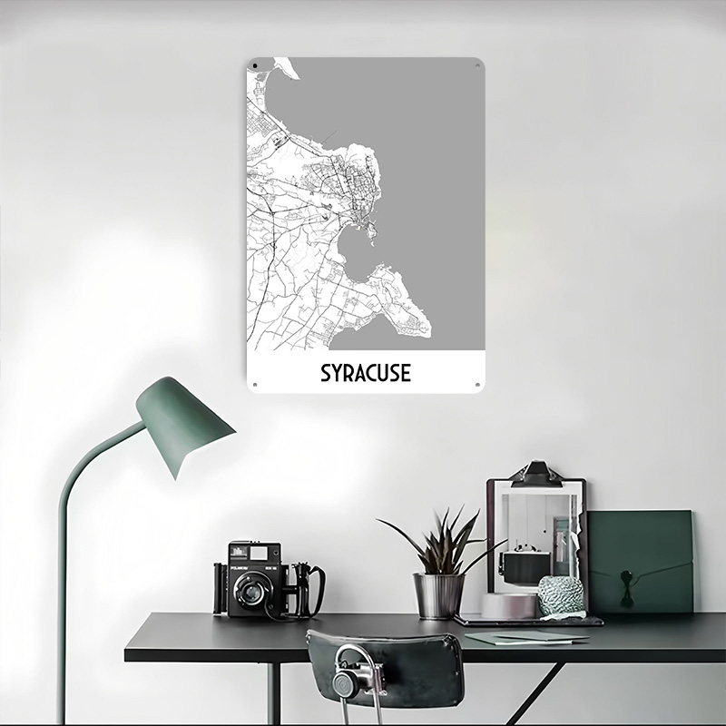Syracuse City Map Metal Poster - Custom Map Poster recensie en prijs