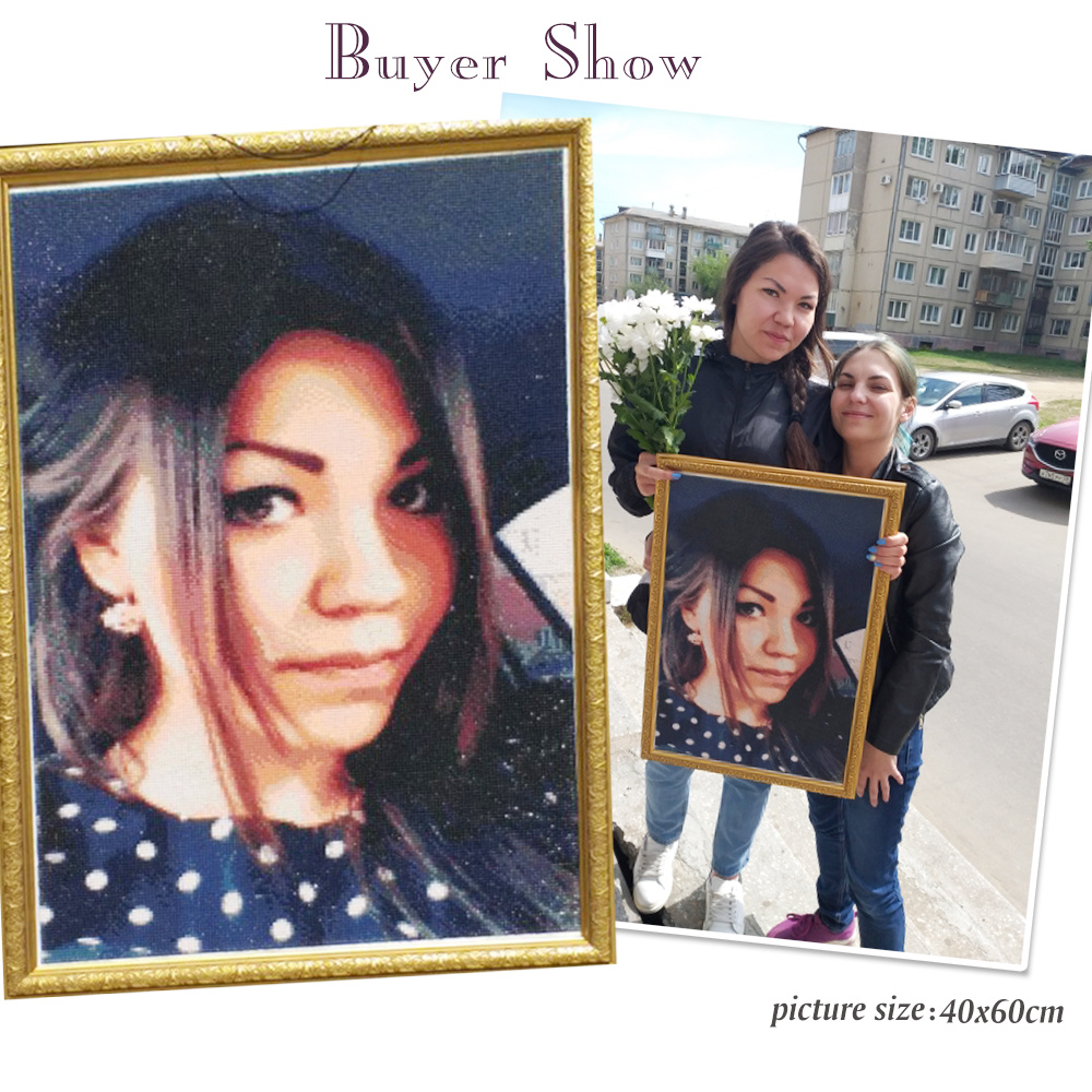 HUACAN Full Kits Diamond Paint - Photo Mosaic Print recensie en prijs
