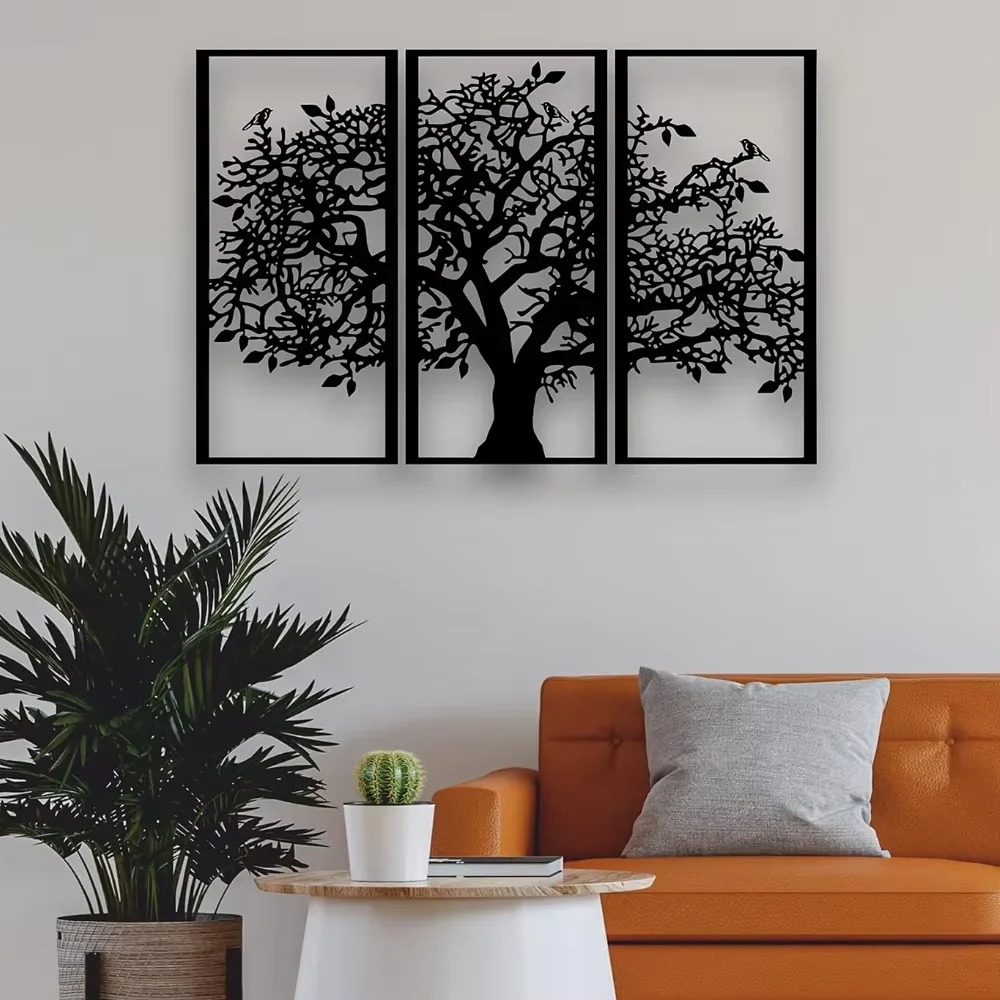 3Pcs Family Tree Metal Wall De - Family Tree Print recensie en prijs