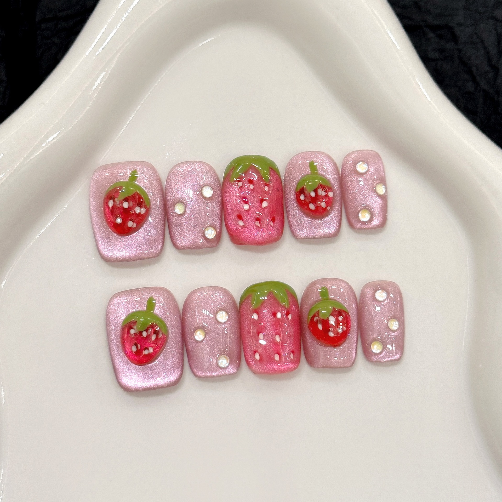 10pcs Cute Red Strawberry Pres - Pressed Flower Art recensie en prijs