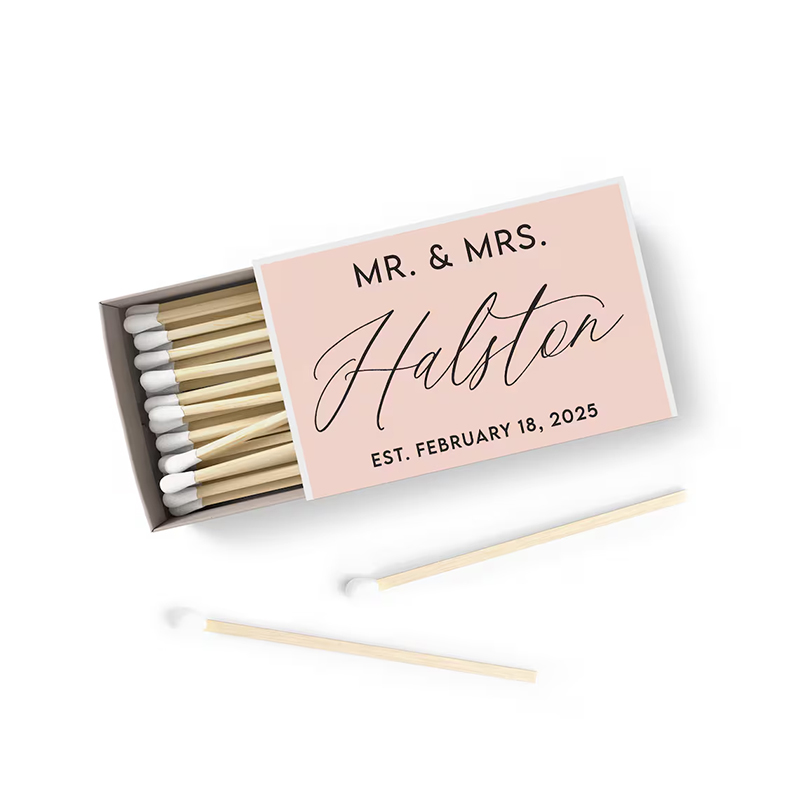 50/100PCS Personalized Matchbo - Personalised Candle Label recensie en prijs