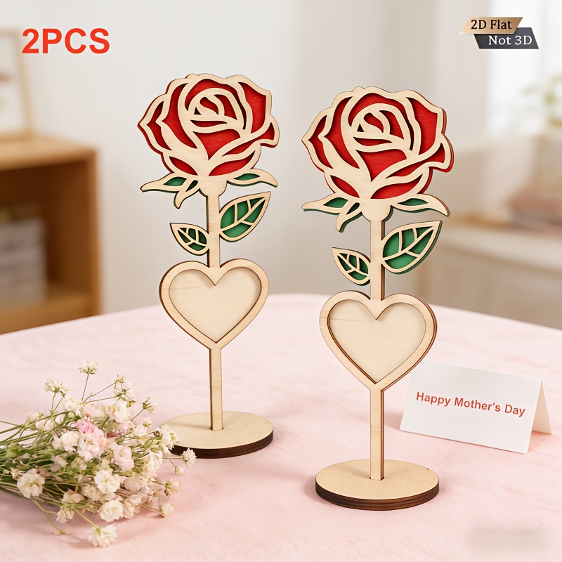 2pcs Handmade Engraved 2D Wood - Engraved Wood Frame recensie en prijs