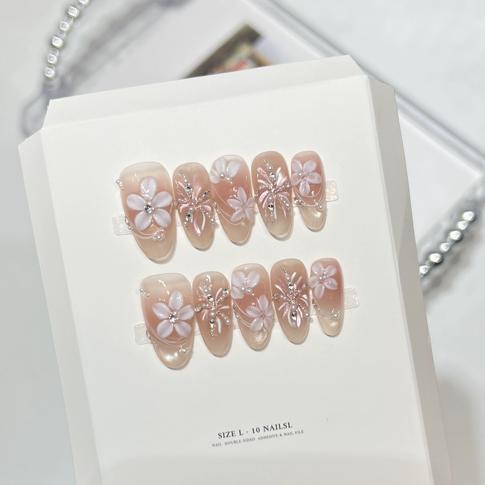 10Pcs Milky Nude Gentle Handma - Pressed Flower Art recensie en prijs