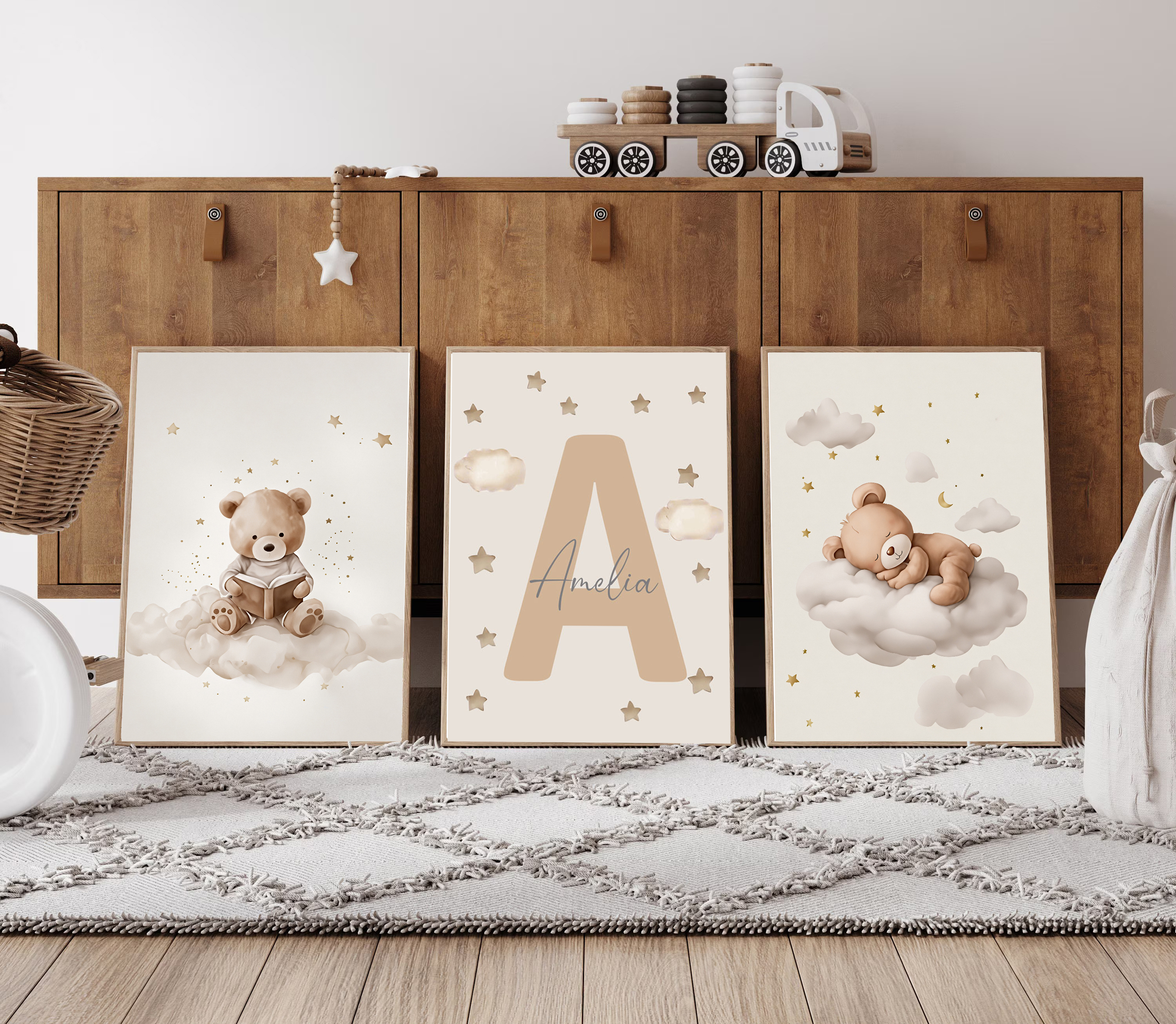 3pcs/set Bohemian Teddy Bear A - Personalized Name Box recensie en prijs