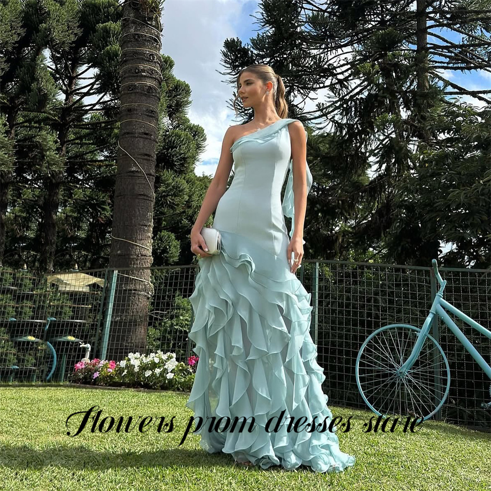 Flowers Sky Blue Party Dress L - Custom Night Sky recensie en prijs
