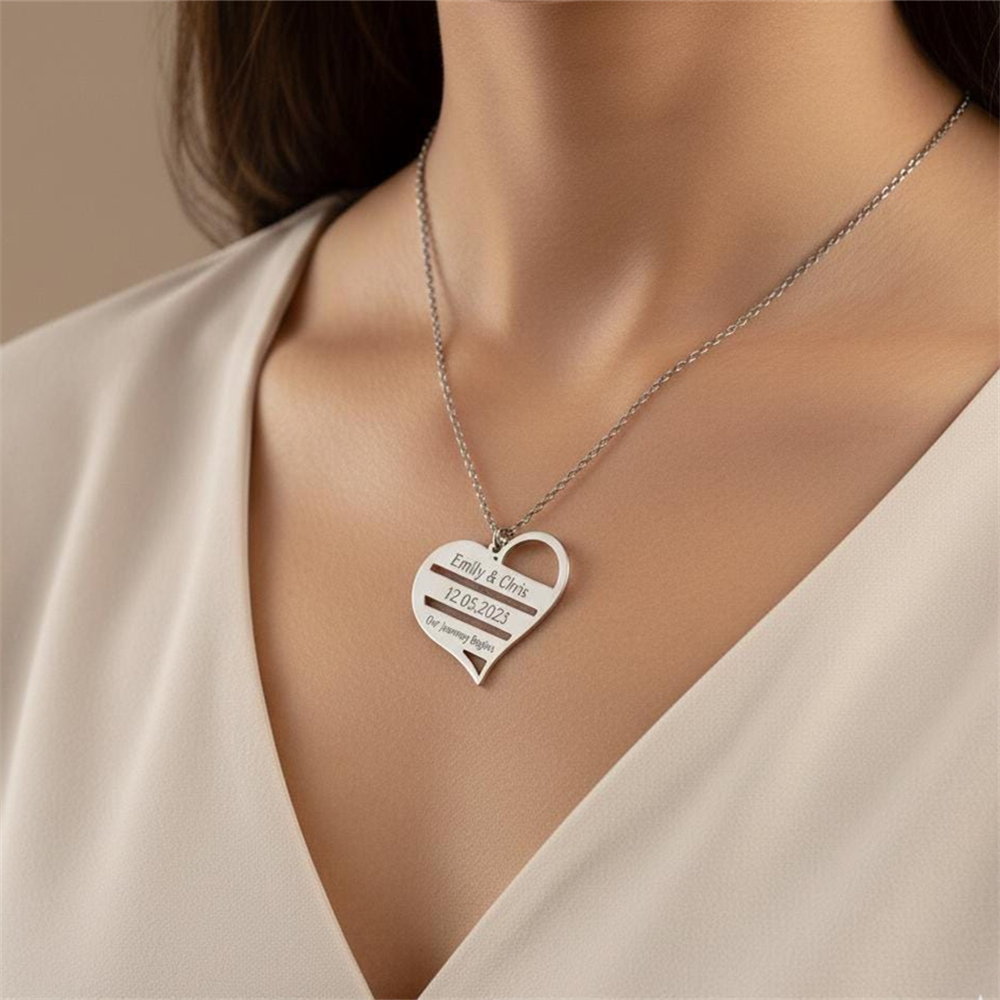 Custom Heart Necklace Stainles - Birth Flower Necklace recensie en prijs